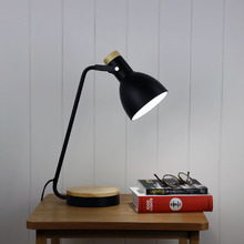 Blaise Metal & Wood Desk Lamp